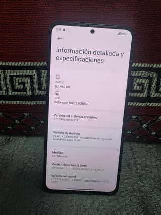 Xiaomi Redmi Note 13 con 8+4 GB RAM y 256 GB