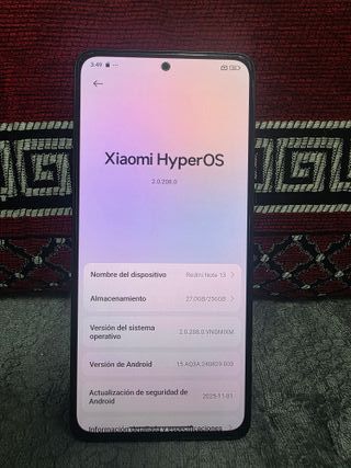 Xiaomi Redmi Note 13 con 8+4 GB RAM y 256 GB