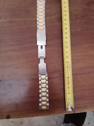 Brazalete Acero Inox Dos Tonos