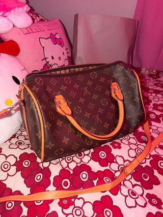 Bolso Louis Vuitton Speedy Marrón Naranja