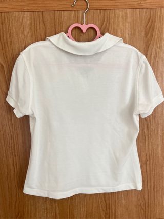 Polo Thomas Burberry Blanco Vintage