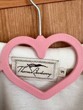 Polo Thomas Burberry Blanco Vintage