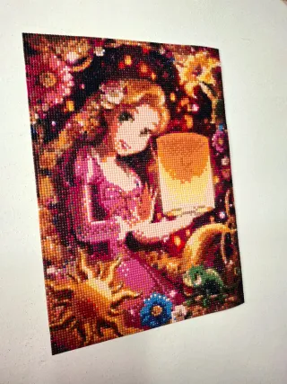 Quadro Rapunzel (Fatto a mano)