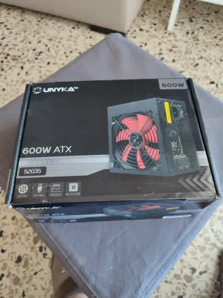 Fuente Alimentación UNYKA 600W ATX 52035