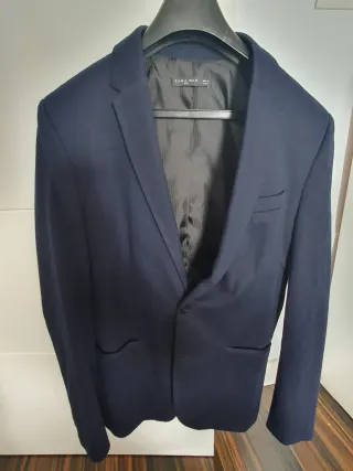 Blazer Zara Hombre Talla M Azul