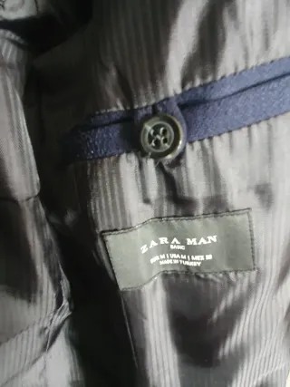 Blazer Zara Hombre Talla M Azul