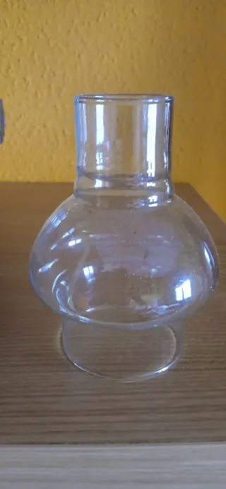 Portavelas de madera y Cristal