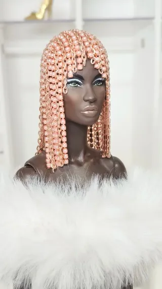 Peluca Fashion Royalty Nu Face Rosa