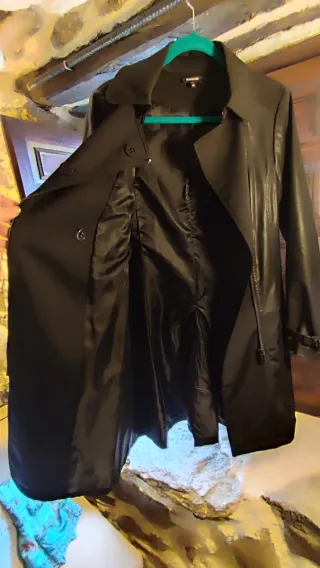 Gabardina Morgan Bimateria Cremallera