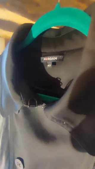 Gabardina Morgan Bimateria Cremallera