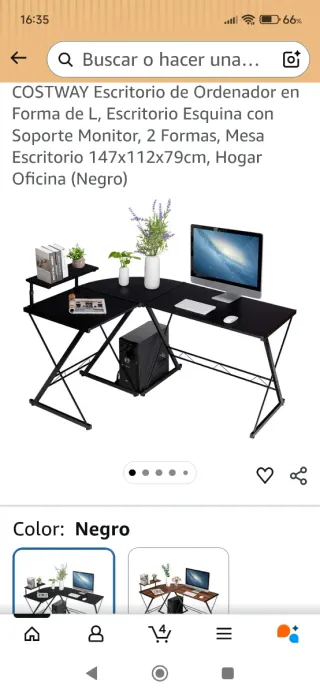 Escritorio en L COSTWAY .