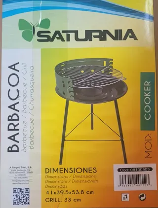 Barbacoa Saturnia Cooker Verde/Negra