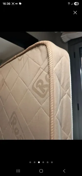 Colchón cuna bebé niño 140 x 70 cm. Marca Ros