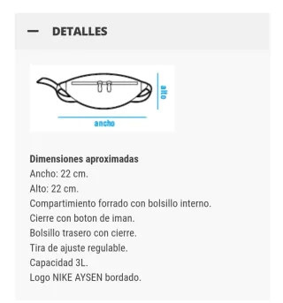 Riñonera Nike ACG Aysén 3L