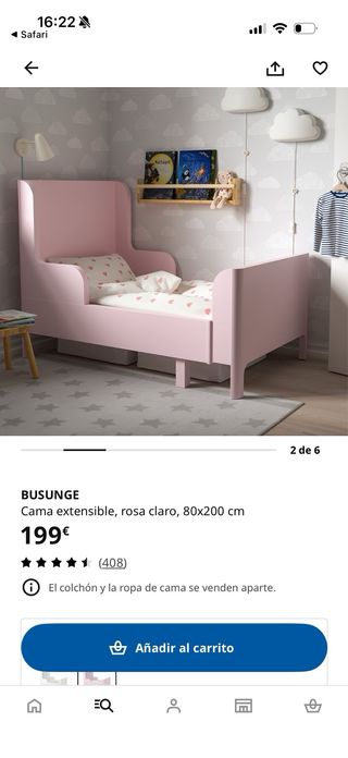 Cama extensible infantil IKEA