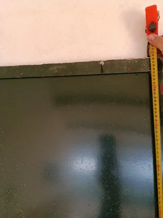 Puerta de hierro resistente