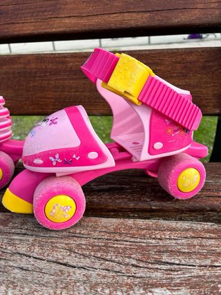 Patines rosas infantiles Minnie Mouse Con caja