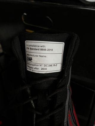 Botas OMP Sport FIA Rally Negras