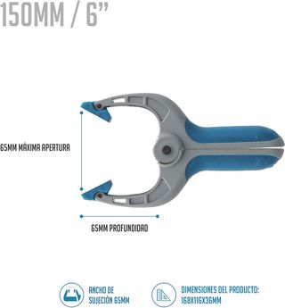 Ferrestock FSKPRS102 12pcs pinzas de sujeción con