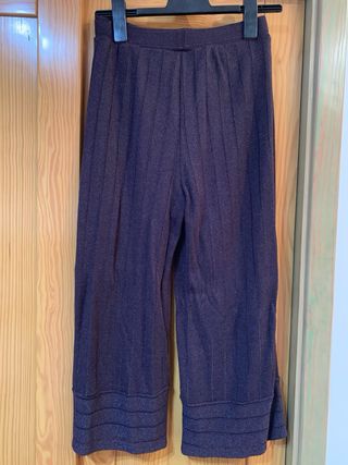 Pantalón Morado Brillante Talla M