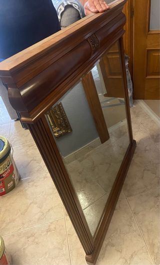 Espejo de madera