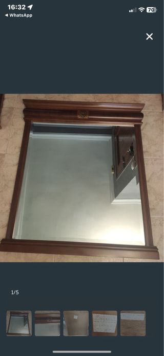 Espejo de madera