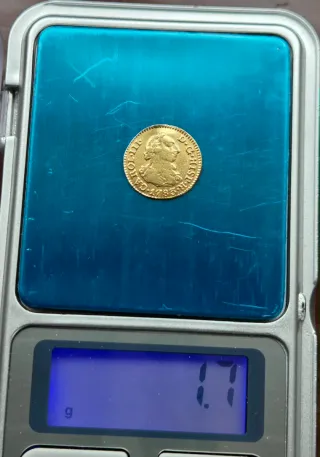 Moneda Oro 1/2 Escudo Carlos III 1783/2 Sevilla.