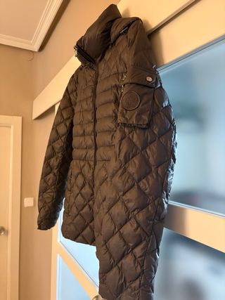 Chaqueta acolchada marrón