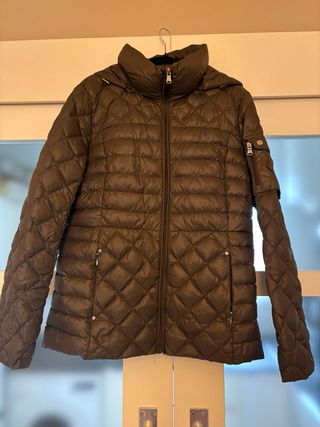 Chaqueta acolchada marrón