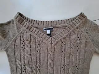 Jersey Mango trenzado cuello pico