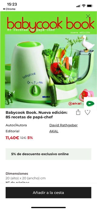 Babycook Book: 85 recetas de papá-chef