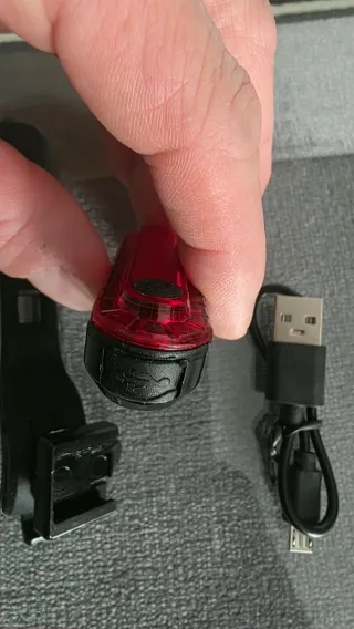 Luces LED Bici Rojas USB (2uds)