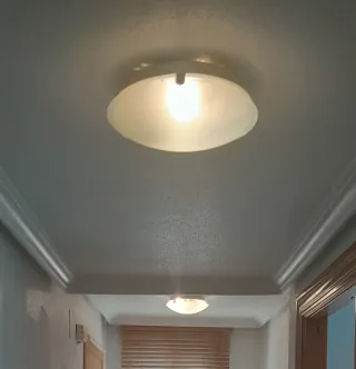 2 lámparas de techo redonda