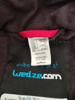 Mono de esquí rojo T10