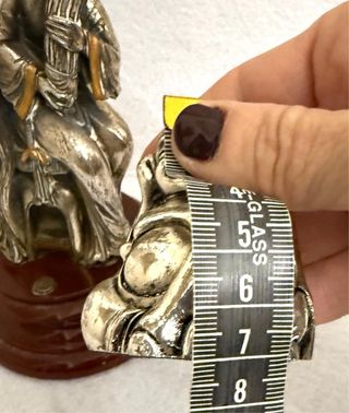 Antiche statuine argentate