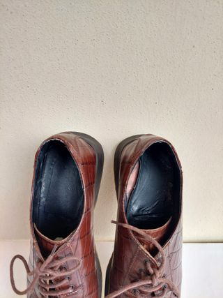 Mocassini vintage in pelle da donna numero 37