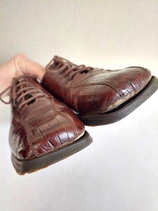 Mocassini vintage in pelle da donna numero 37