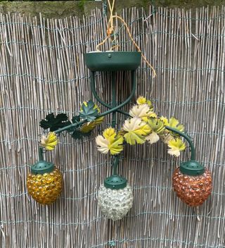 Plafoniera in ferro verniciato a 3 luci