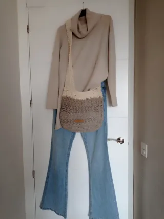 Bolso bandolera tejido