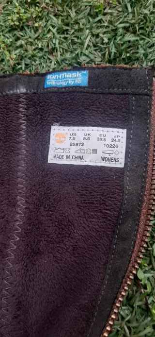 Botas altas piel Timberland T38.5