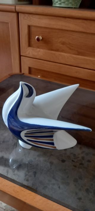 Figura de Porcelana Sargadelos Pájaro Azul