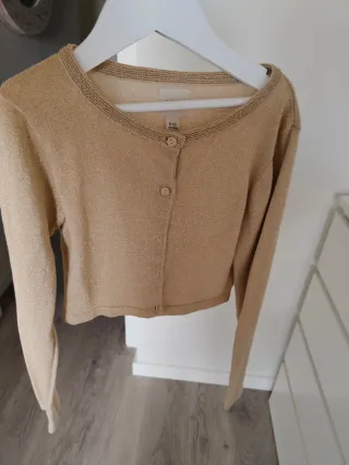 Chaqueta dorada niña talla 9-10