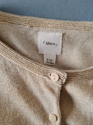 Chaqueta dorada niña talla 9-10