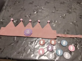 Coroncina compleanno con numeri 1-10