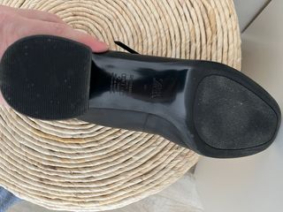 Zapatos Zara Piel Negros Talla 40.