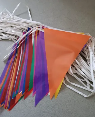 Grinaldas Decorativas Festa Plástico Multicolor