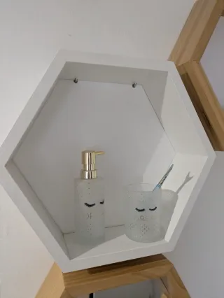 Estantería Panal de Abeja Madera