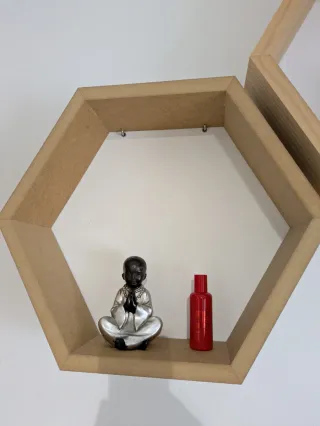 Estantería Panal de Abeja Madera