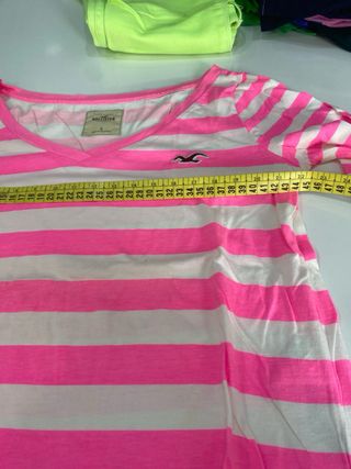 Camiseta Hollister Rayas Manga Larga Talla S