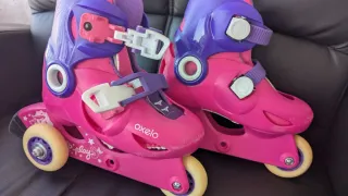 Patines Oxelo rosas y morados